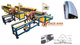 Máquina para la conexión de conductos redondos y espirales, máquina para la conexión de conductos redondos y espirales