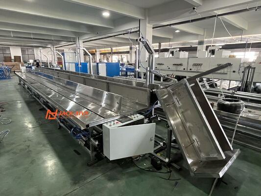 Máquina para fabricar conductos de aire flexibles aislados | Fabricante de línea de producción de conductos flexibles de lana de vidrio