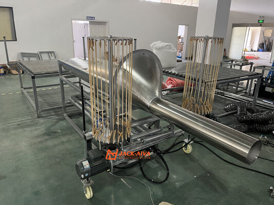 Máquina para fabricar conductos de aire flexibles aislados | Fabricante de línea de producción de conductos flexibles de lana de vidrio