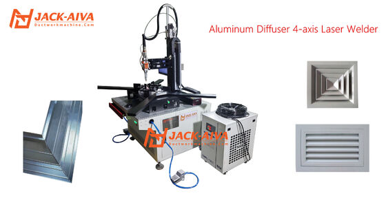 Máquina de soldadura por láser con marco de difusor de aluminio HVAC